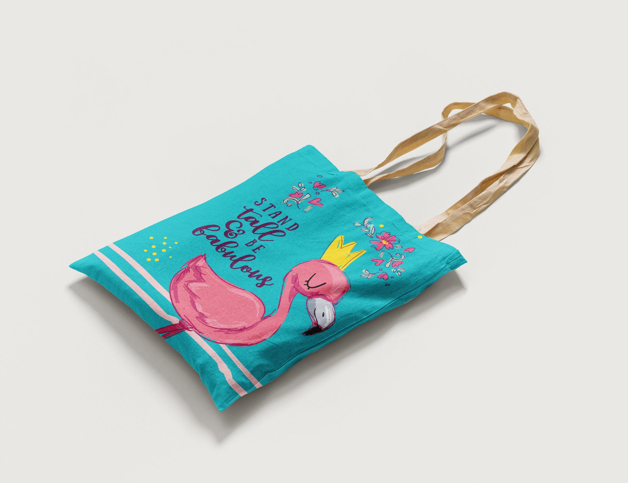 Queen Flamingo Tote Bag