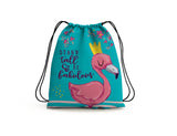 Queen Flamingo Drawstring Bag