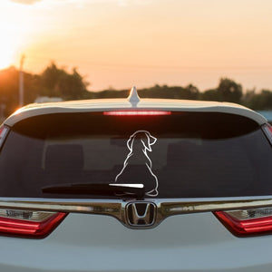 Funny Dog Vinyl Car Sticker