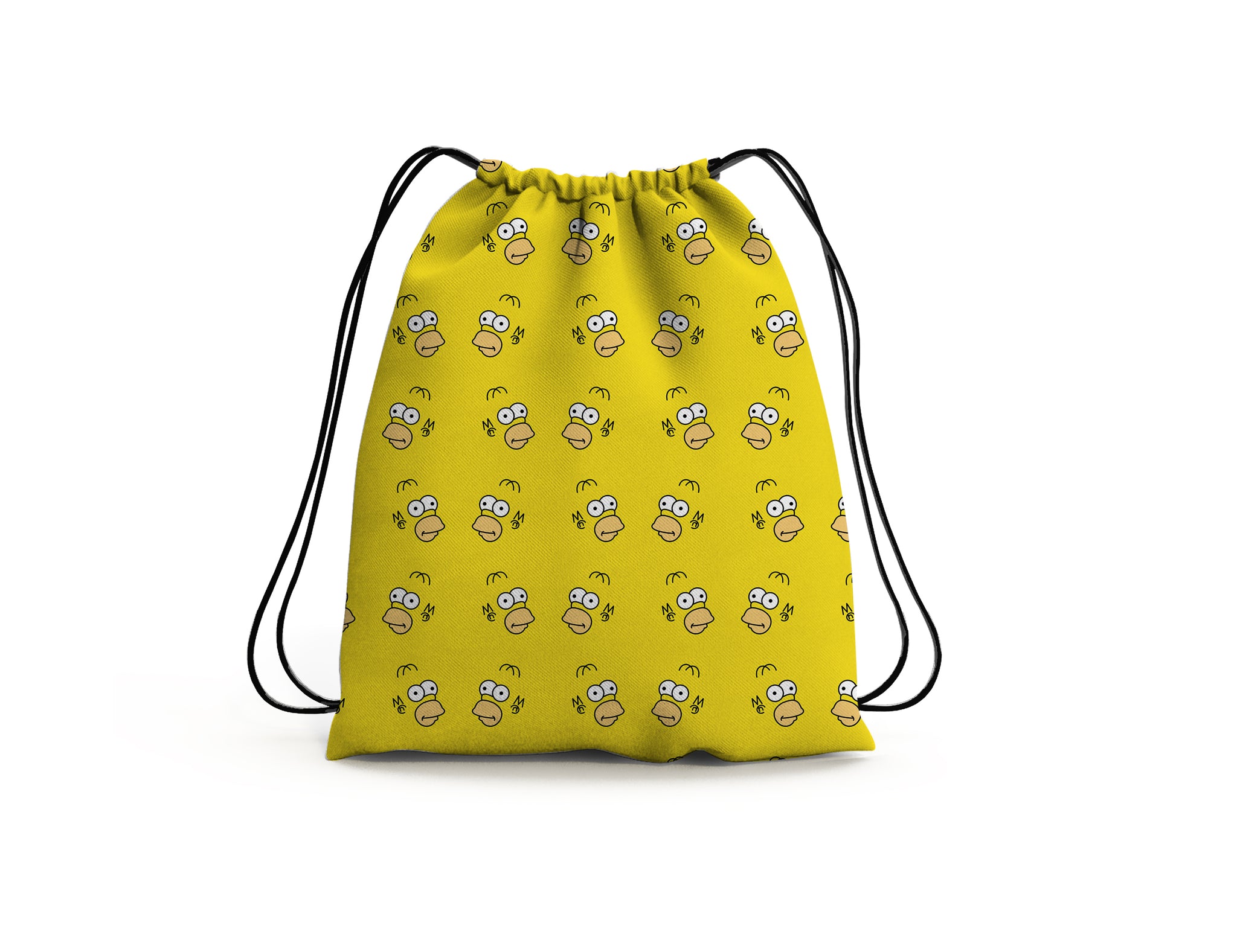 Homer Simpson Cartoon Drawstring Bag