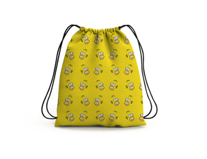 Homer Simpson Cartoon Drawstring Bag