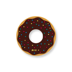 Black Donut Coaster