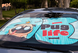 Funny Bulldog Car Sun Shade