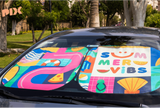 Summer Vibes Car Sun Shade