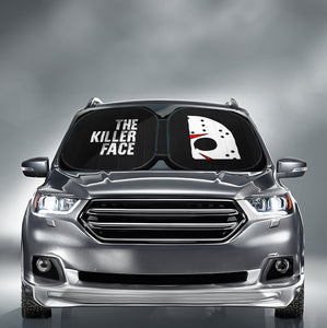 The killer face Car sun shade