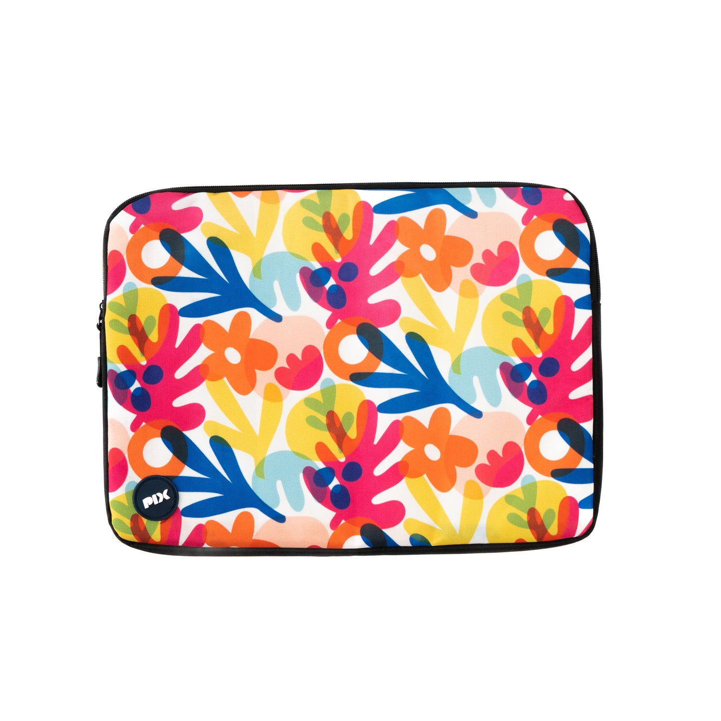 Modern Abstract Leaf Pattern Laptop Sleeve