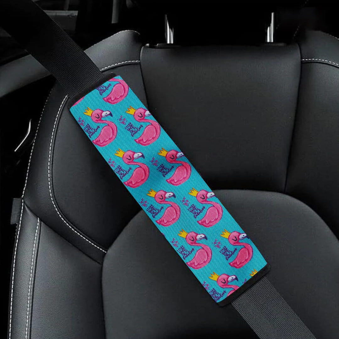 Queen Flamingo Seat Belt Cover, Set of 2 Covers