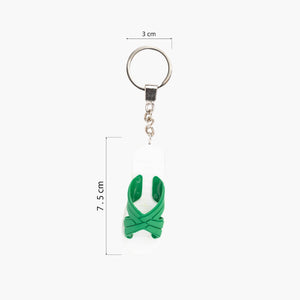 Green Egyptian Slipper Keychain