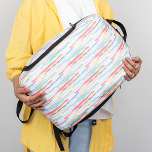 Strips Print Backpack