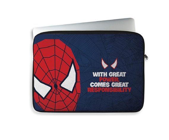 Spiderman Half Face Laptop Sleeve