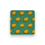 Green Lemon Cork Coaster