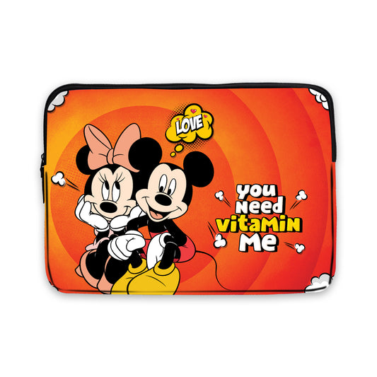 Minnie & Mickey Cartoon Laptop Sleeve